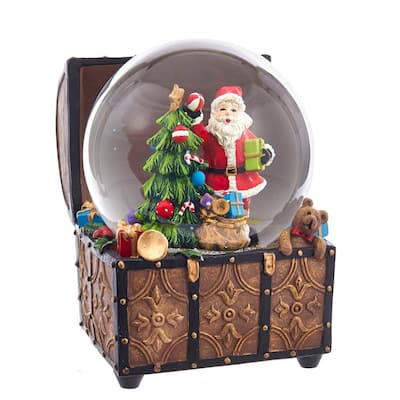 Kurt Adler 100MM Santa Musical Water Globe - 4"