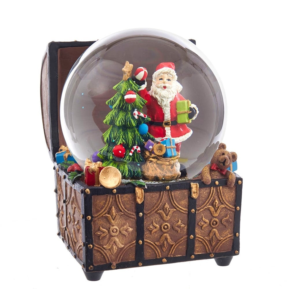 Kurt Adler 100MM Santa Musical Water Globe - 4"