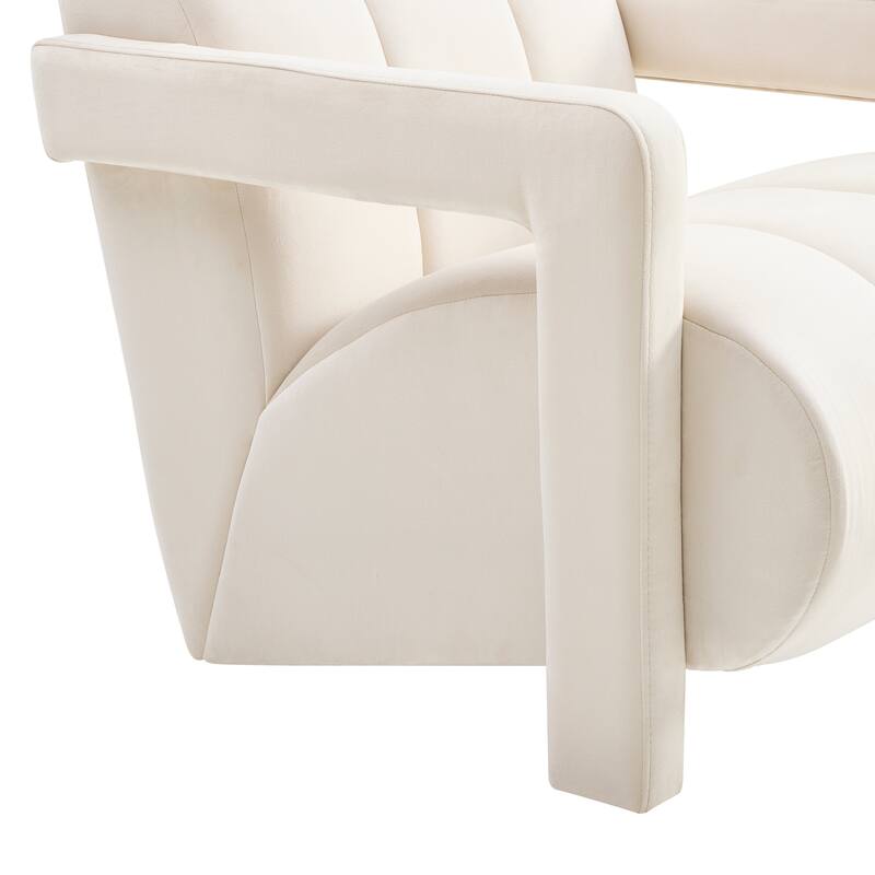 Roundhill Furniture Velmor Contemporary Velvet Accent Armchair
