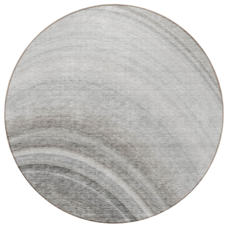 HomeRoots Abstract Transitional Rectangle Outdoor Rug