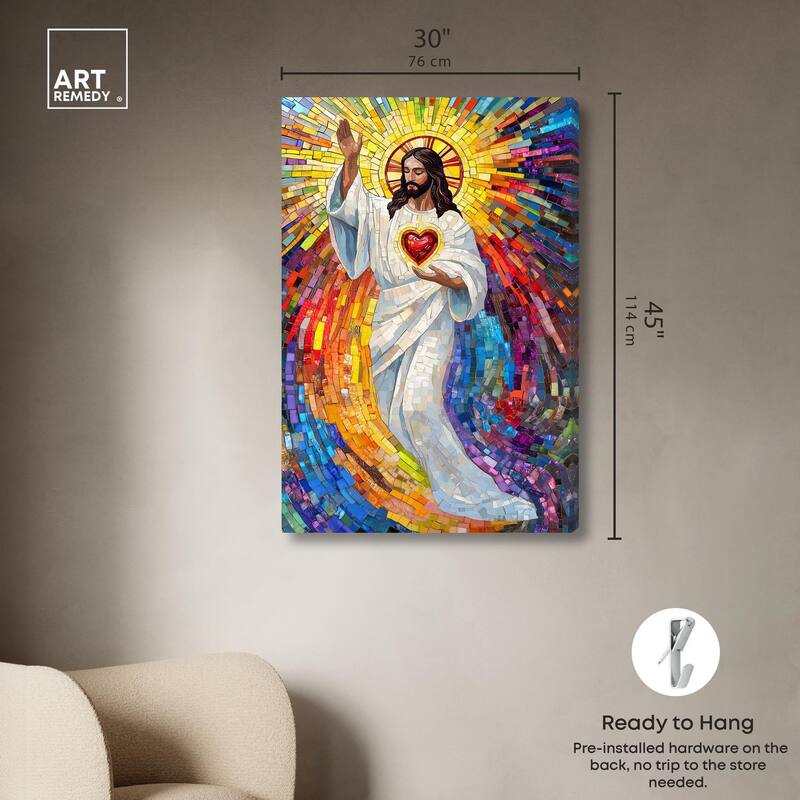 Blocks of Benediction II Canvas by Art Remedy, Gallery Wrapped