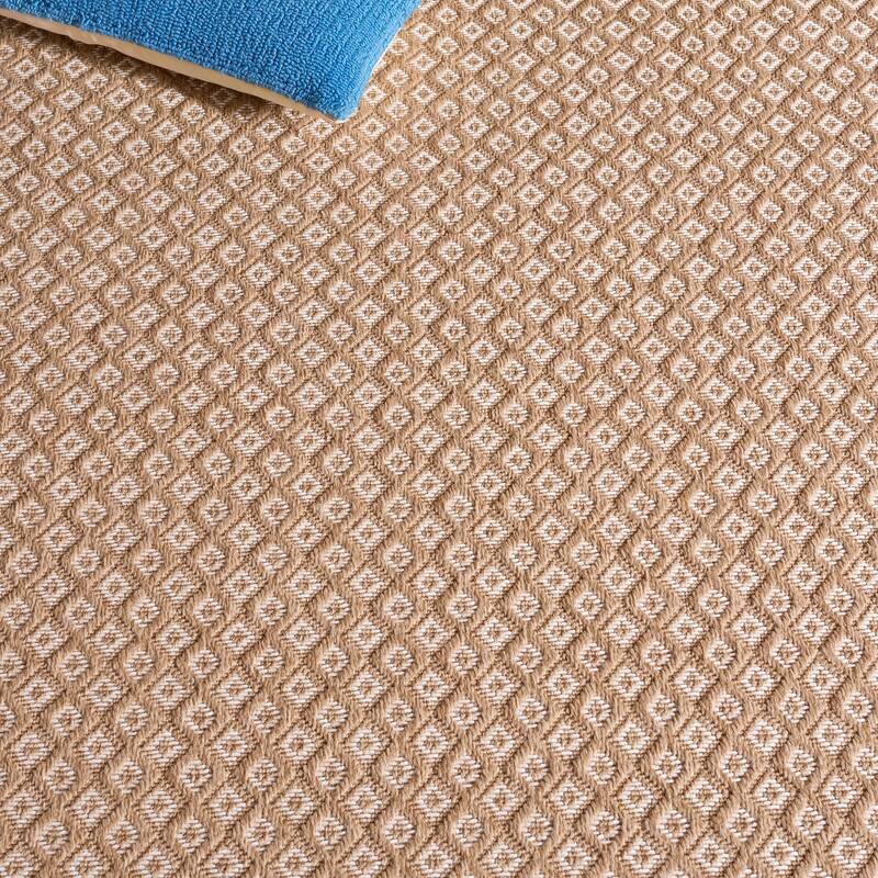 SAFAVIEH Sisal Performance Dominique Washable Indoor/Outdoor Rug - Weather Resistant & Easy Cleaning