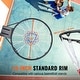 preview thumbnail 16 of 19, Basketball Rim, Wall Door Mounted Basketball Hoop, Heavy Duty Q235 Basketball Flex Rim Goal Replacement with Net