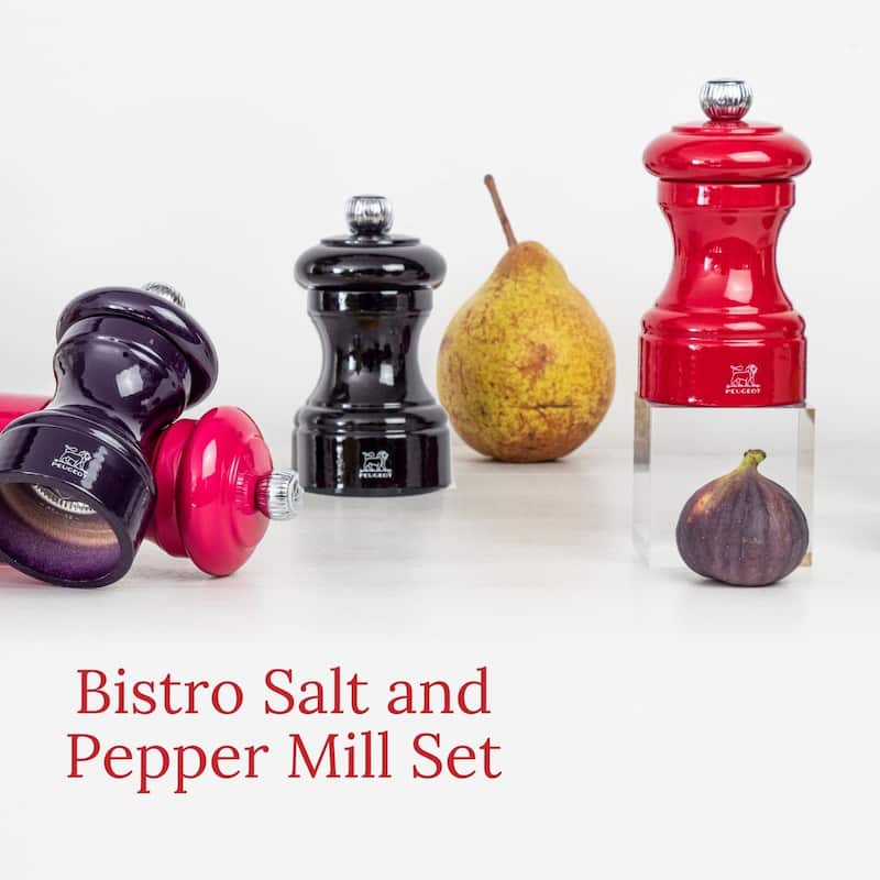 Peugeot Bistro Pepper and Salt Mill Set - 10cm - 4in.