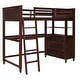 preview thumbnail 27 of 48, Twin Loft Bed with Drawers and Desk, Wooden Loft Bed with Shelves - White