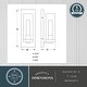 preview thumbnail 9 of 9, Vaxcel Lighting T0719 Grantley 13" Tall Wall Sconce