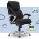 preview thumbnail 1 of 37, Serta Bryce Executive Office Chair with AIR Lumbar Technology and Layered Body Pillows Black