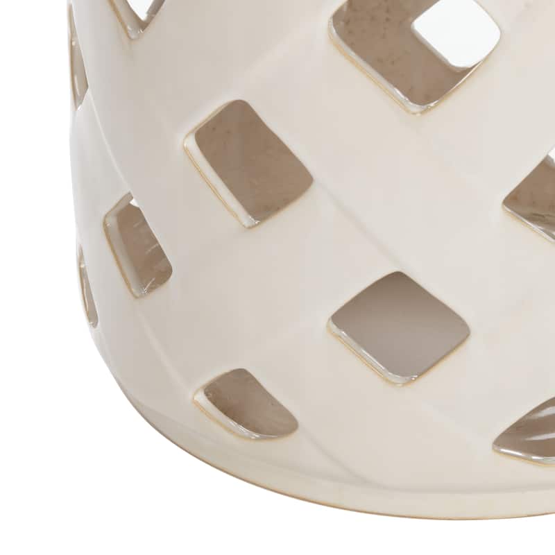 SAFAVIEH Rowena Lattice Ceramic Decorative Garden Stool