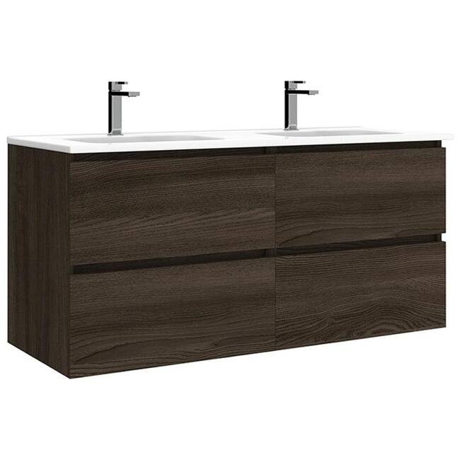 WS Bath Collections Flora C120D Flora 48" Wall Mounted Double Basin