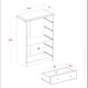 Palace Imports 100% Solid Wood 5-Drawer Chest with Metal or Wooden Knobs - Mocha