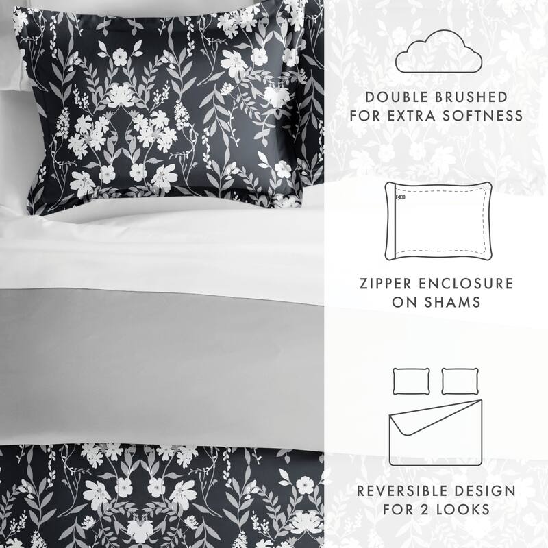 Becky Cameron Secret Garden 3 Piece Reversible Duvet Cover Set
