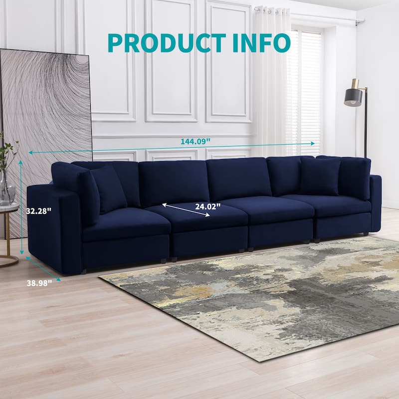 Mixoy Modern Convertible Sectional Sofa,L/U Shaped Corner Sleeper Sofa Couch,Modular Sectional Couches