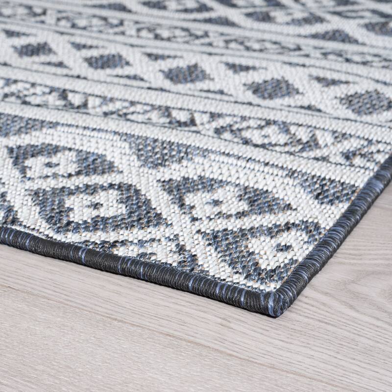 Vision Coastal Stripe Indoor/Outdoor Area Rug