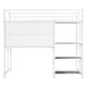 preview thumbnail 4 of 22, Twin Size Loft Bed With Desk And Whiteboard And 3 Shelves And Ladder for Home