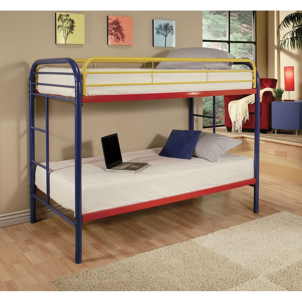 Zander Twin/Twin Bunk Bed with Built-in Ladders