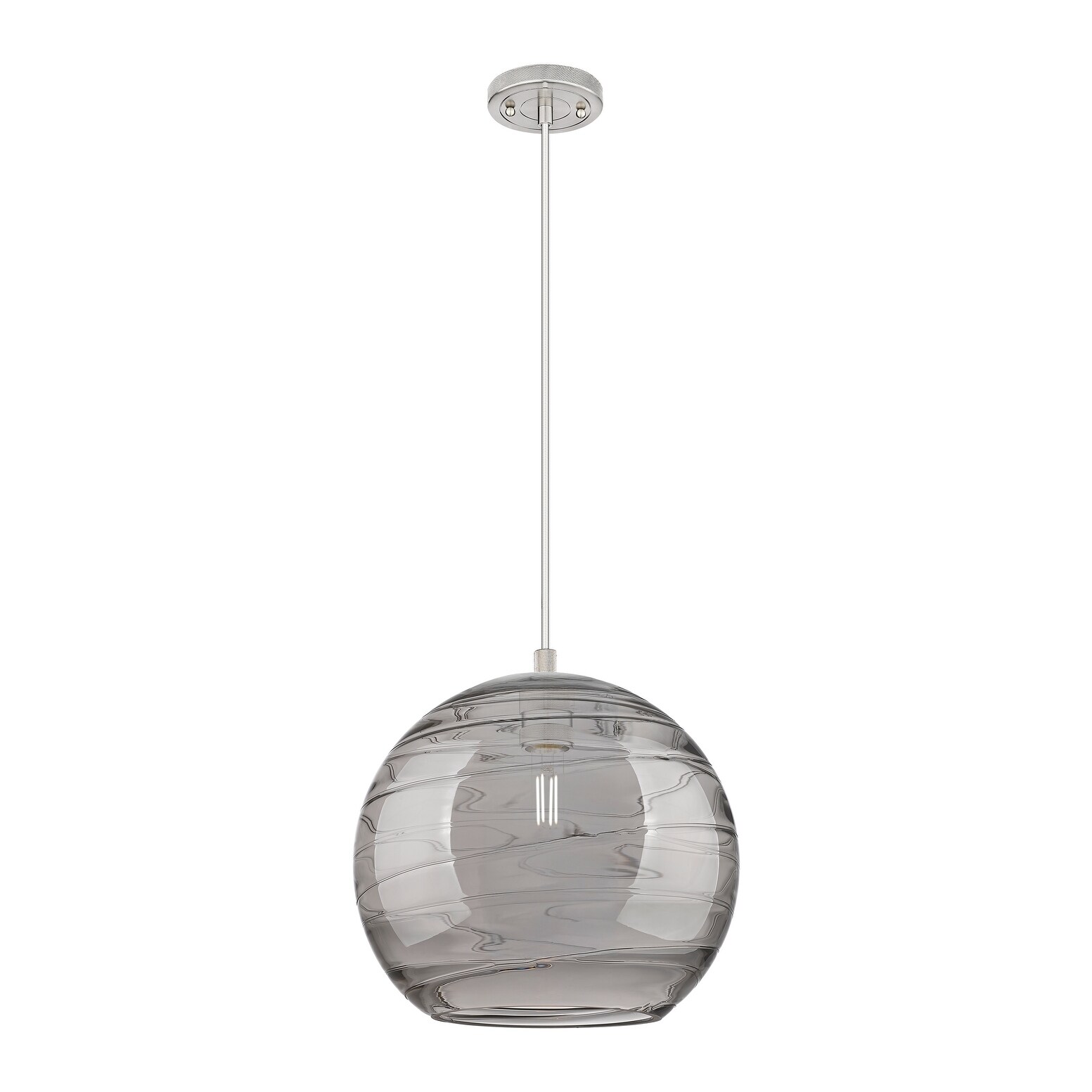 Innovations Lighting Downtown Urban - Crown Point - 1 Light 12" Athens Deco Swirl Cord Hung Pendant