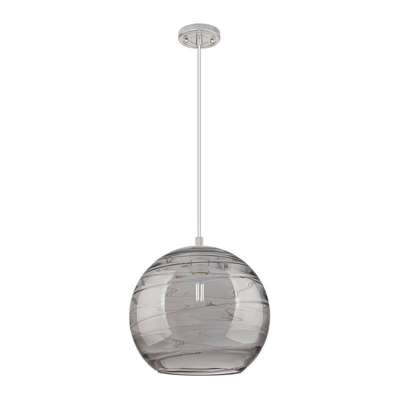 Innovations Lighting Downtown Urban - Crown Point - 1 Light 12" Athens Deco Swirl Cord Hung Pendant
