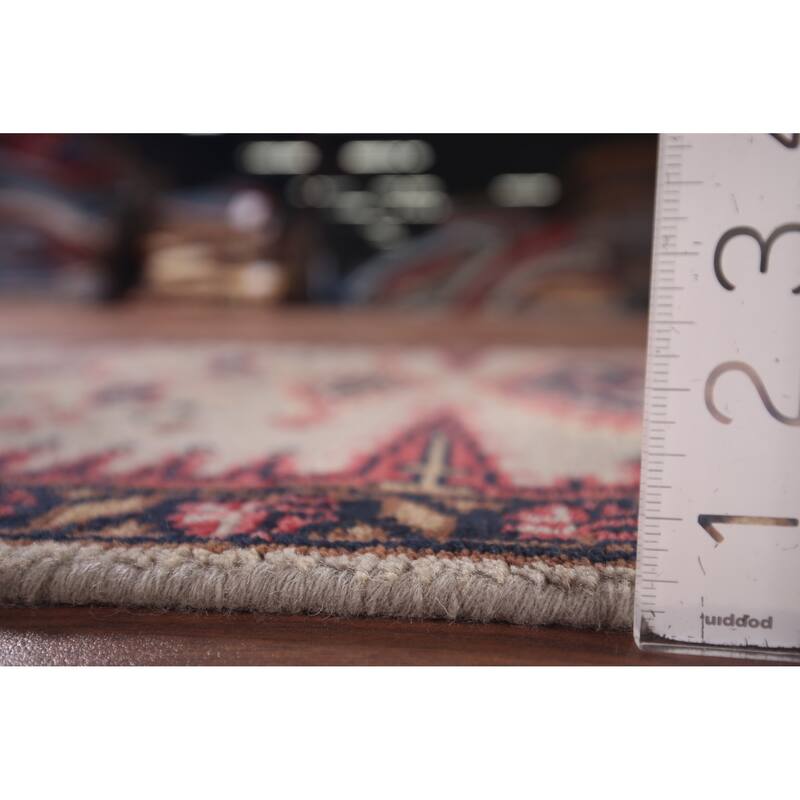 Geometric Viss Oriental Runner Rug Handmade Wool Carpet - 2'6"x 10'0"