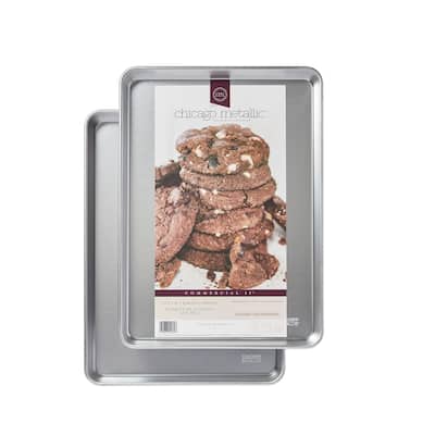 Chicago Metallic Set of 2 Jelly Roll Pans, 16x12 Inch