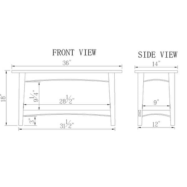 Copper Grove Daintree Wood Entryway Bench with Shelf