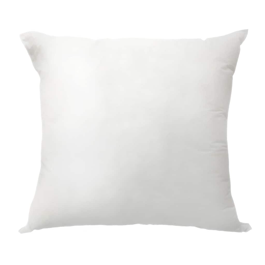 18" X 18" White Polyester Blown Seam Down Pillow Insert