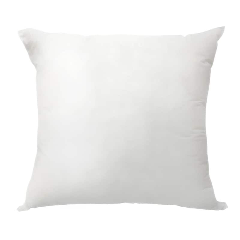 26" X 26" White Polyester Blown Seam Down Pillow Insert
