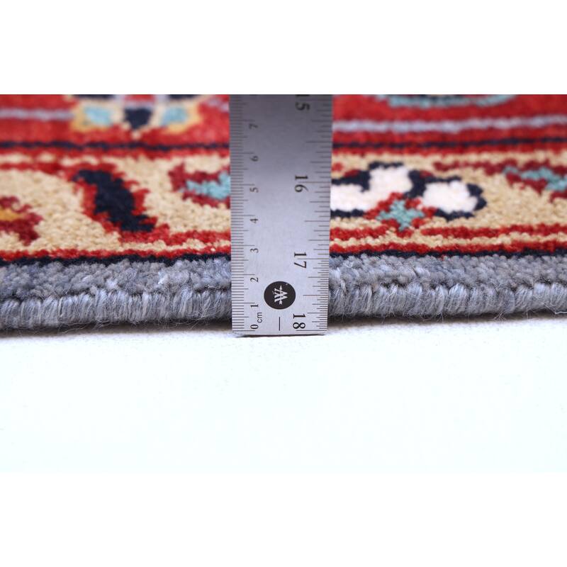 ECARPETGALLERY Hand-knotted Serapi Heritage Light Denim Blue Wool Rug - 8'11 x 11'10