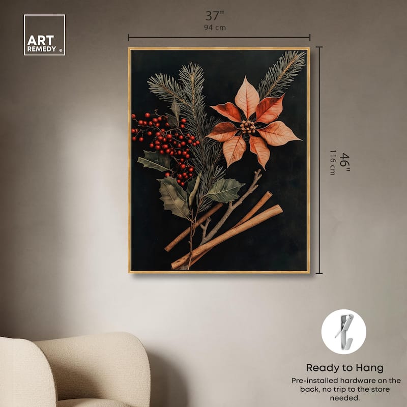 Hearth Flora Canvas by Art Remedy