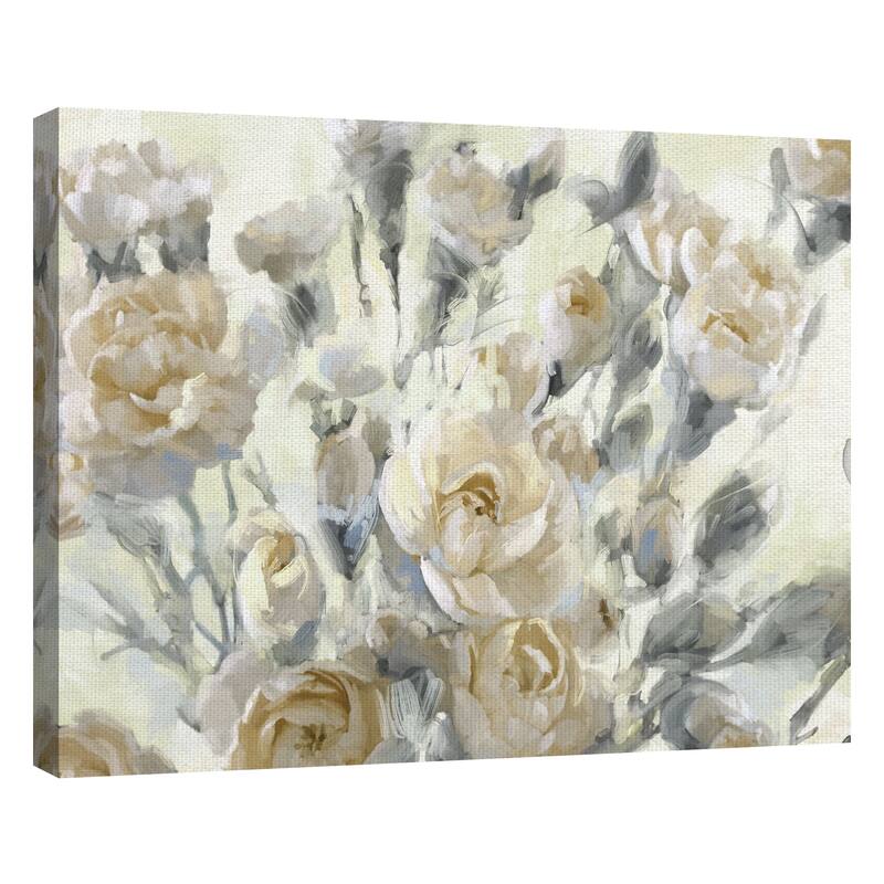 Rose Garden Golds by Studio Arts Canvas Art Print