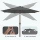 preview thumbnail 12 of 76, 9-ft Patio Market Umbrella with Tilting Pole, Waterproof & Breathable Canopy