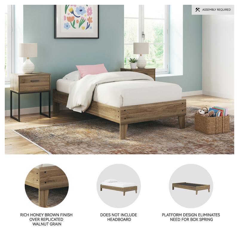 Signature Design by Ashley Deanlow Honey Platform Bed