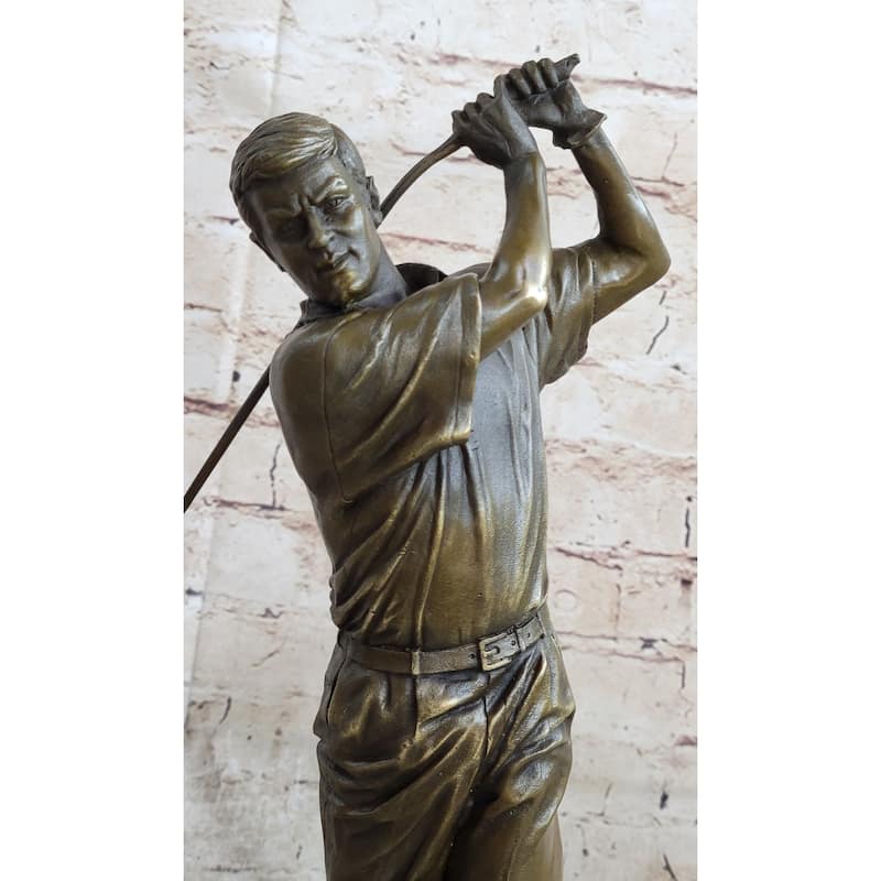 Ben Hogan Male Golfer Sports Memorabilia Golf Club Art Pga Bronze Marble Statue