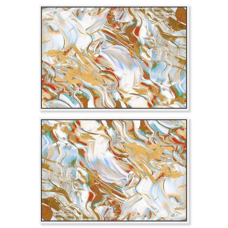 Summer glam Canvas by Art Remedy - 24" x 30" - Silver