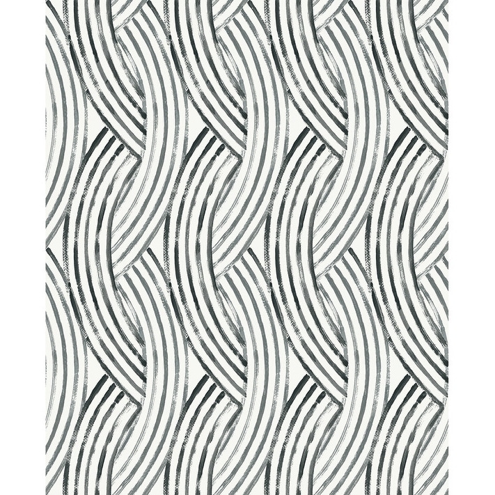 NuWallpaper Charcoal Meraki Peel & Stick Wallpaper