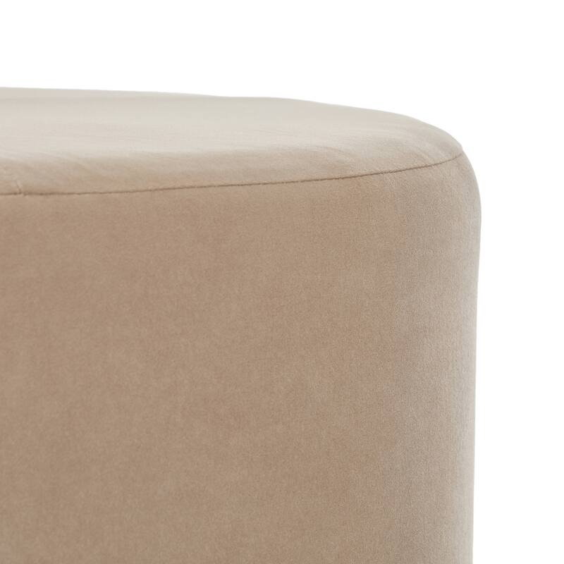 Christopher Knight Home - Monroe Modern Upholstered Ottoman/ Foot Stool with Wooden Base Round