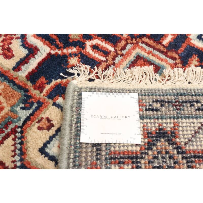 ECARPETGALLERY Hand-knotted Serapi Heritage Light Blue Wool Rug - 4'0 x 5'10