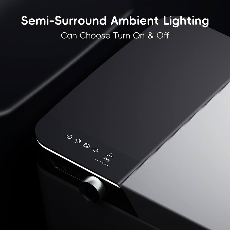 Tankless Smart Toilet with Built In Bidet. Auto Open Close. Heated Seat. Warm Water Dryer. Foot Sensor