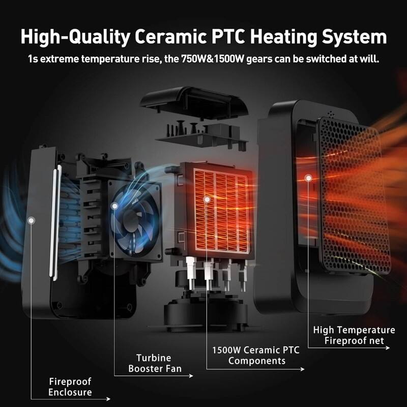 90° Rotation Small Space Heaters Bed Bath & Beyond 39031210