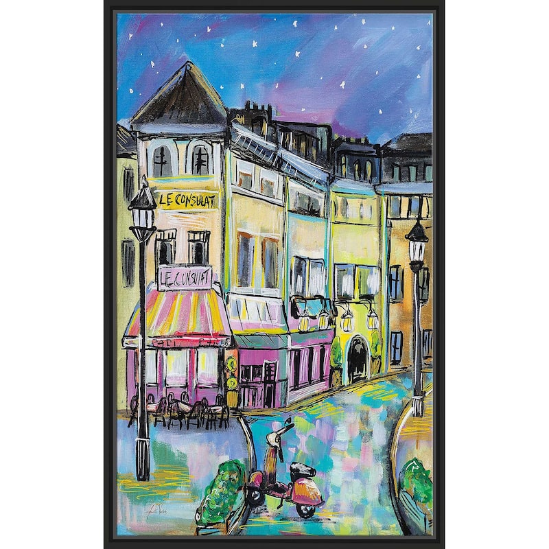 "Paris Evening I" Print on Floating Canvas