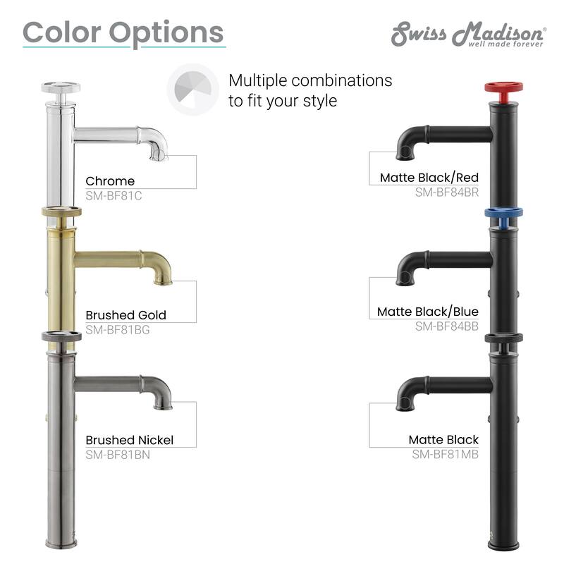 Avallon 12 Single Handle, Bathroom Faucet in Matte Black