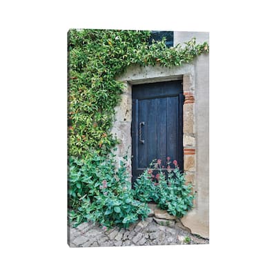 iCanvas "France, Cordes-sur-Ciel. Blue doorway" by Hollice Looney Canvas Print
