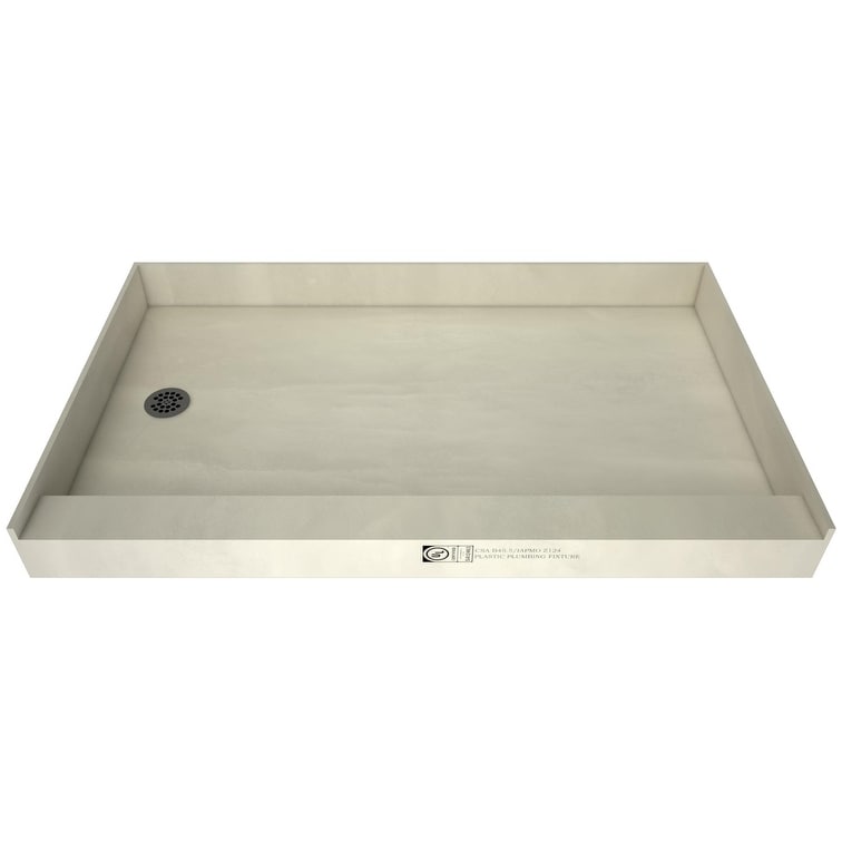 Tile Redi 3760LPVC Redi Base 60" x 37" Rectangular Shower Base with