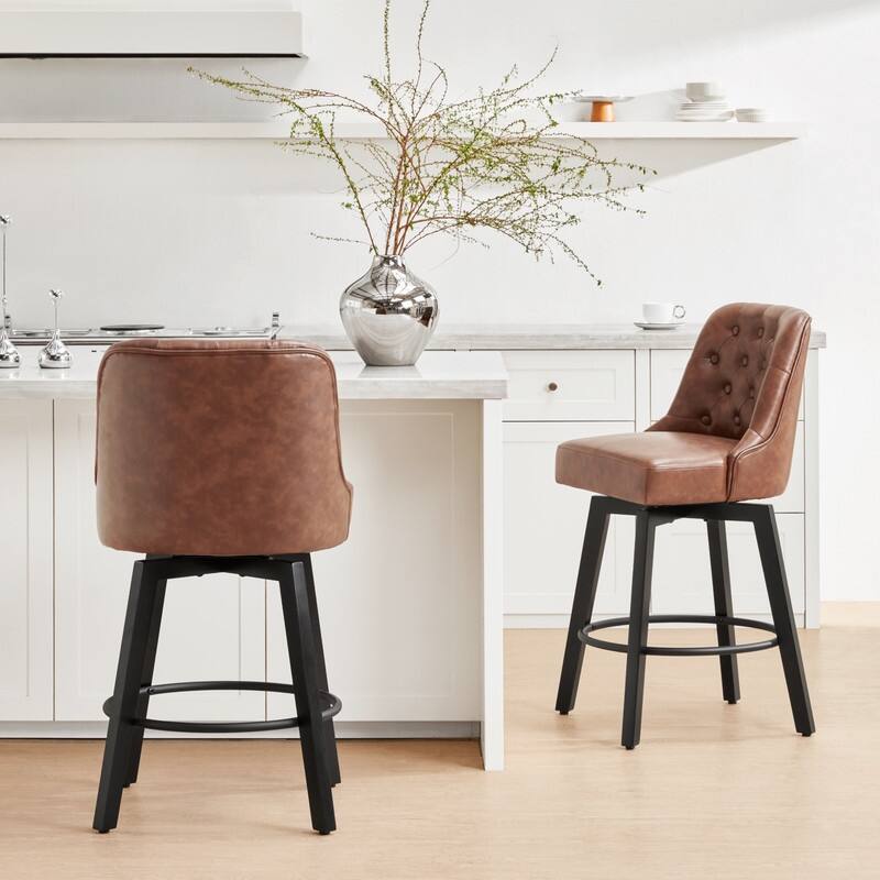 Chris 26 inch Swivel Counter Height Bar Stool Set