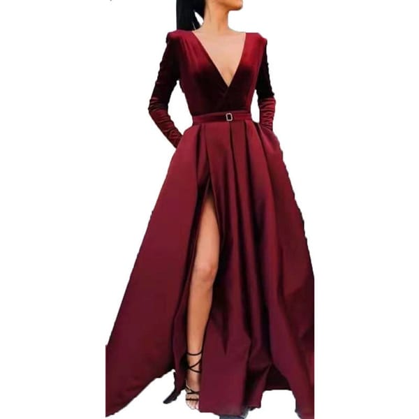 womens long sleeve gowns