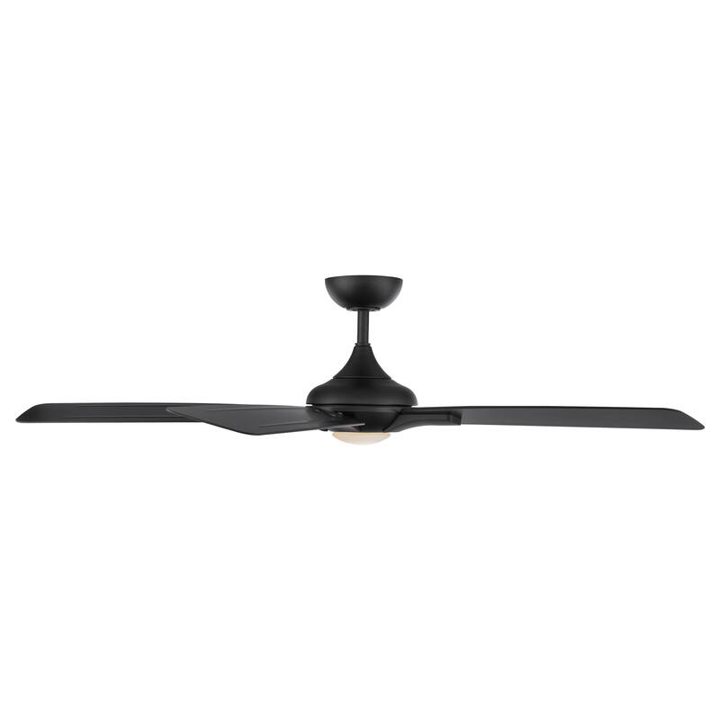 Mykonos Indoor and Outdoor 5-Blade Smart Ceiling Fan 60in with 3000K LED Light Kit and Remote Control