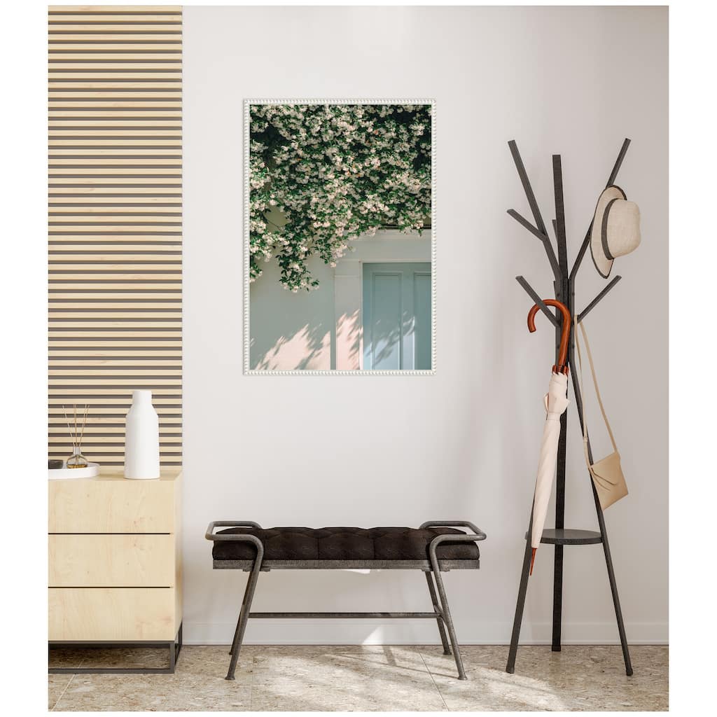 Kate and Laurel Trad Street Jasmine by Alicia Bock Framed Canvas Wall Art Print