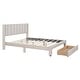 preview thumbnail 8 of 50, Pink Full Velvet Upholstered Bed with Large Storage Drawer - Chic & Functional