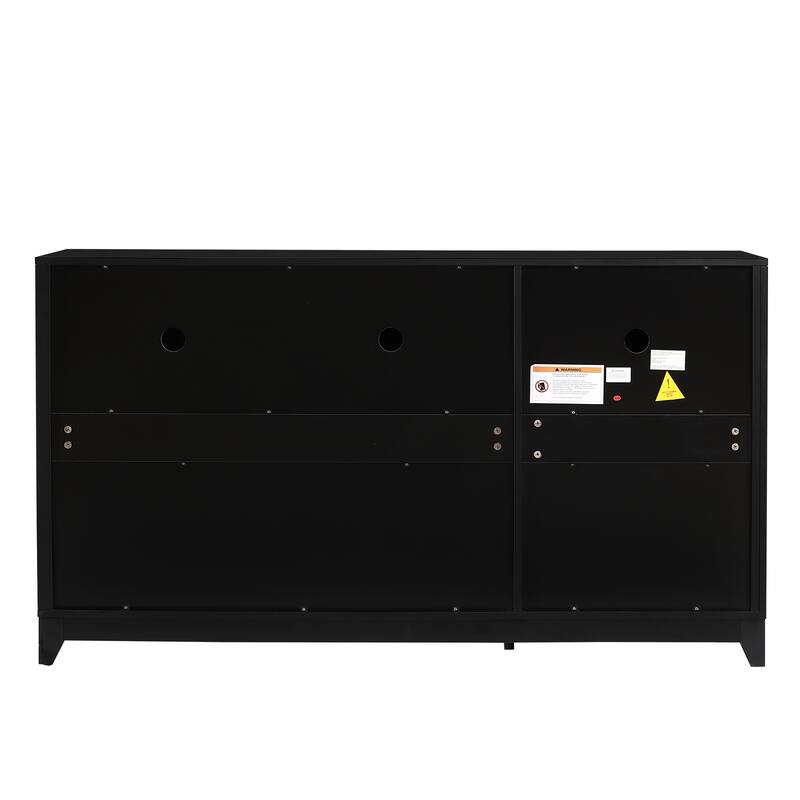 TV Stand for TVs up to 65 Inches, Modern Entertainment Center Media Console Cabinet with 2 Spacious Storage Space