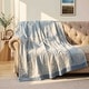 preview thumbnail 6 of 24, 100% Cotton Jacquard Throw Blanket, Paisley Floral Breathable Lightweight Soft Bed Sofa Blanket