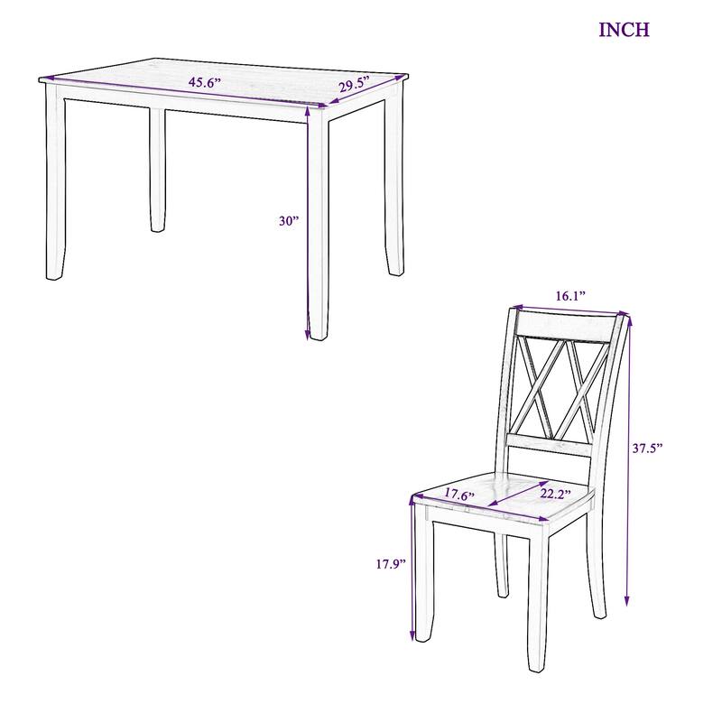 5-Piece Dining Table Set